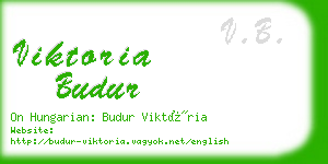 viktoria budur business card